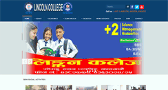 Desktop Screenshot of lincolncollege.edu.np